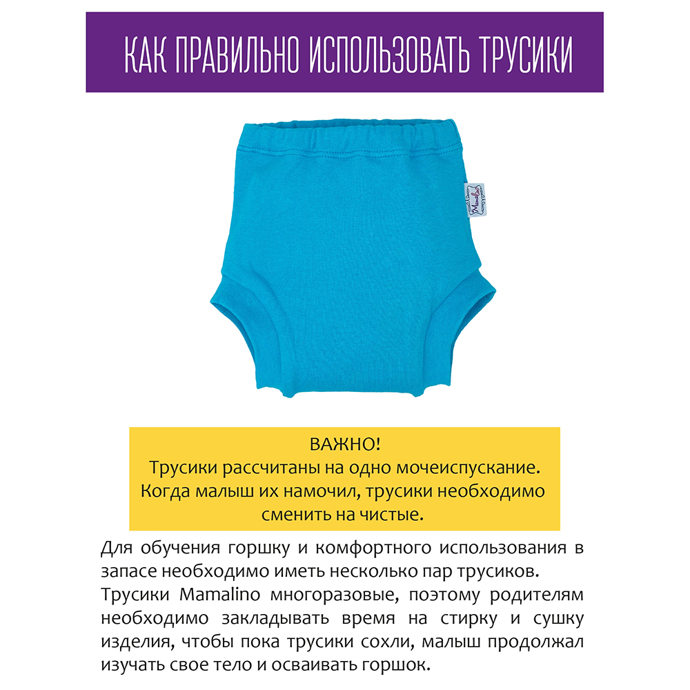 Тренировочные трусики :: Трусики с карманом для вкладыша :: Трусики для  приучения к горшку с карманом (голубой)